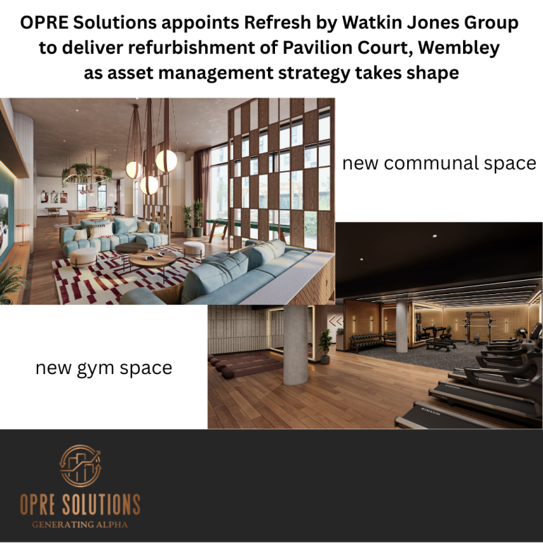 OPRE Solutions appoints Refresh by Watkin Jones Group to deliver refurbishment of PBSA asset Pavilion Court, Wembley